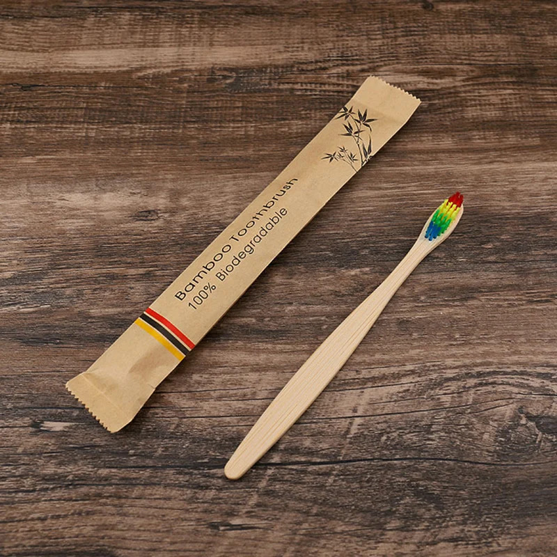 5/15pcs Colorful Toothbrush Na - Bamboo Toothbrush ulasan dan harga