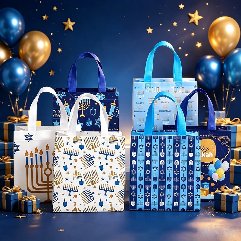 50Pcs Chic Jewish Holiday Non  - Reusable Bag ulasan dan harga