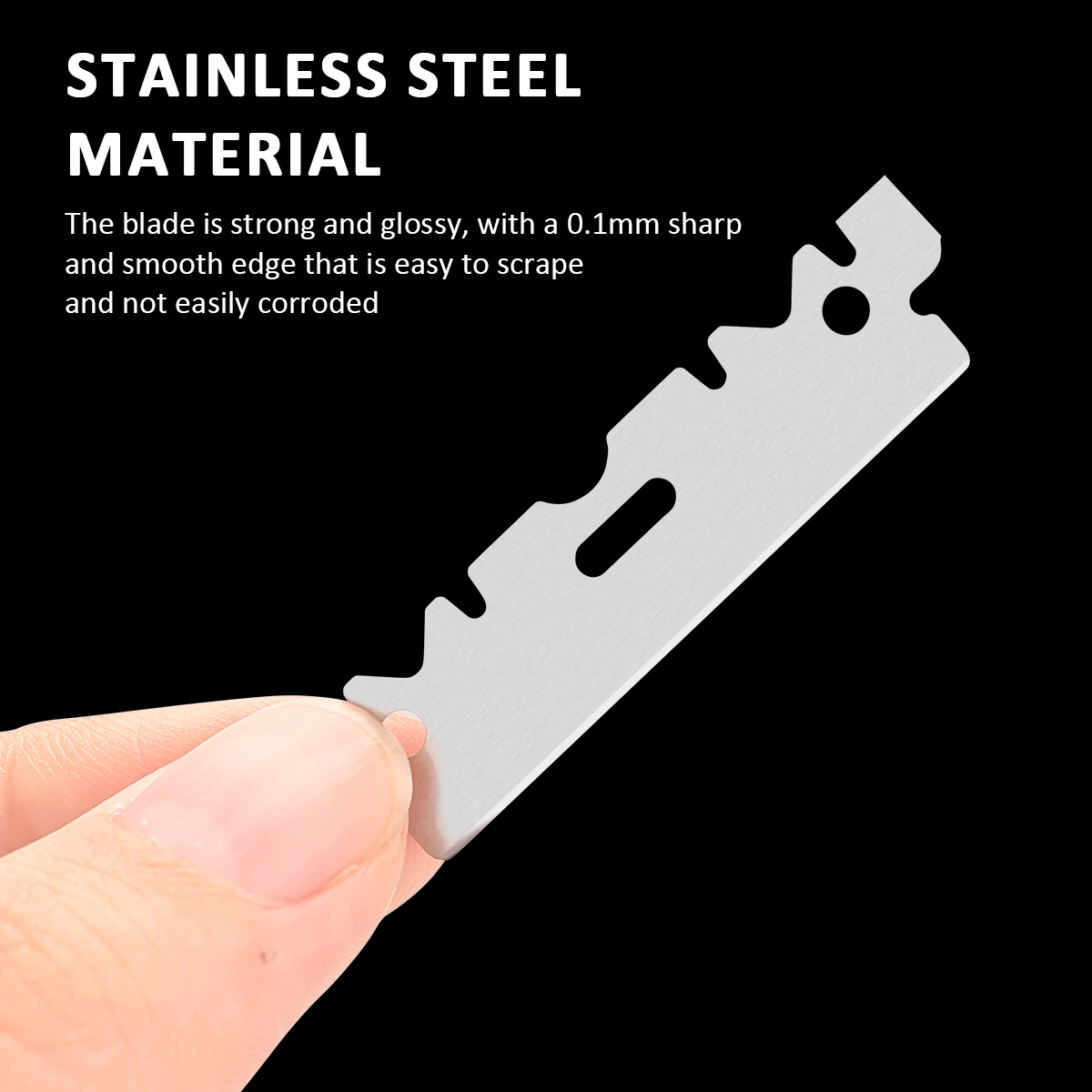 100pcs Stainless Steel Safety  - Safety Razor Handle ulasan dan harga