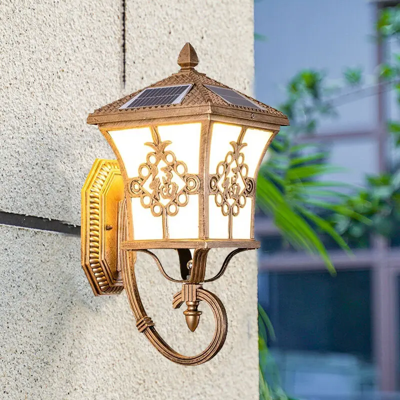 Outdoor European Style Solar P - Solar Garden Light ulasan dan harga