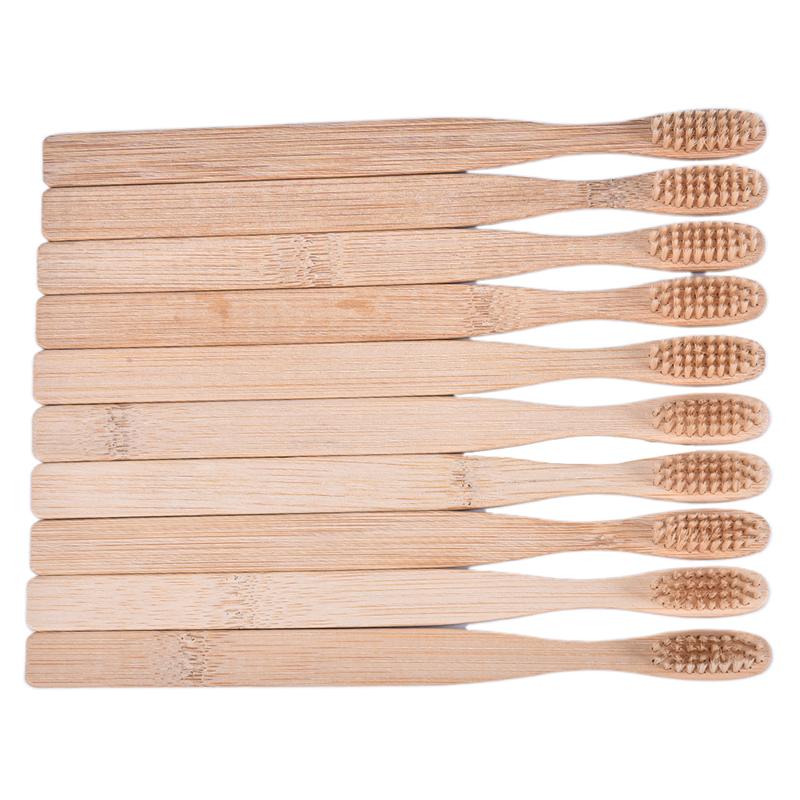 10pcs/oral Natural Bamboo Fibr - Bamboo Toothbrush ulasan dan harga