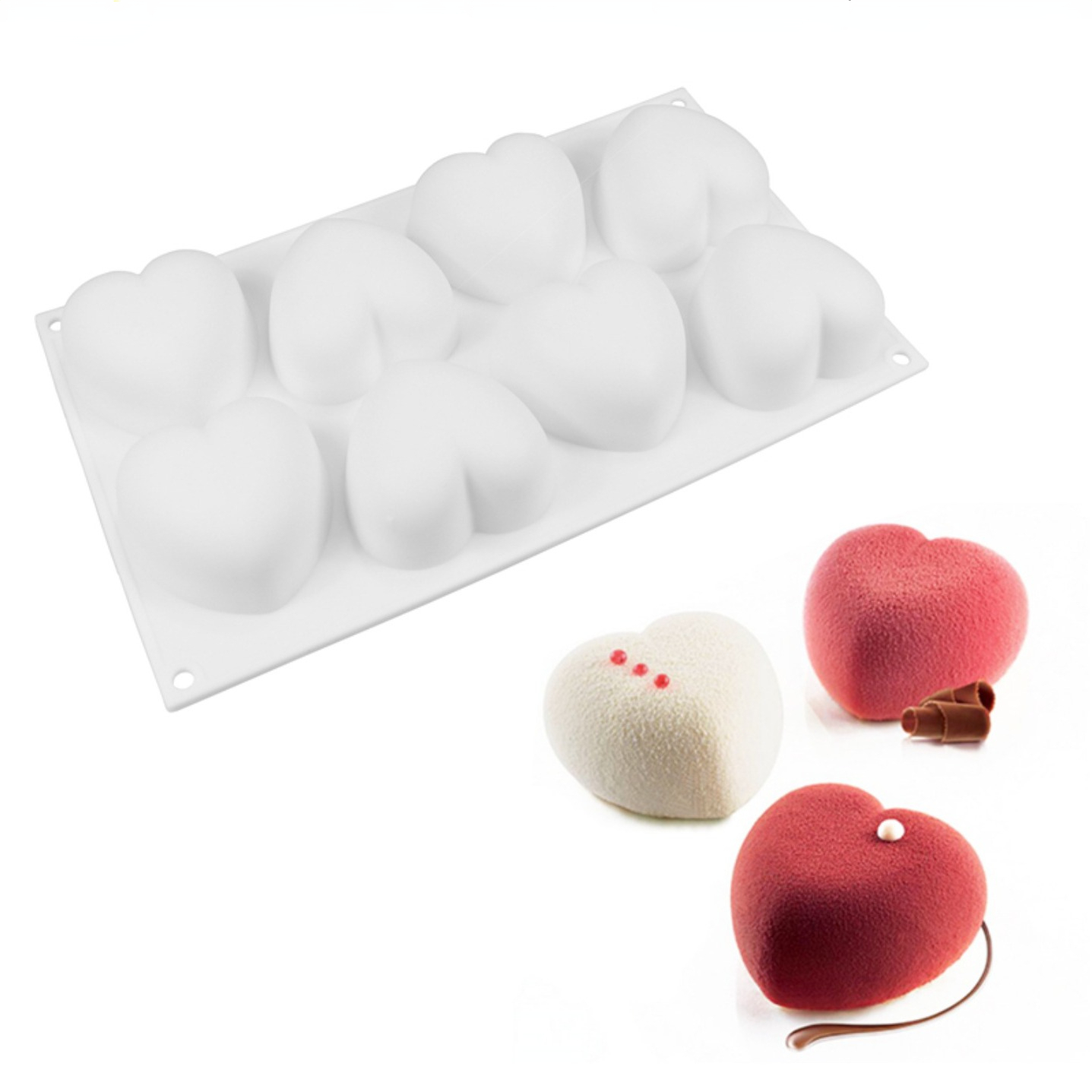 Love Heart Silicone Soap Mold  - Eco Soap ulasan dan harga