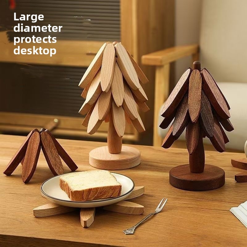 Creative Bamboo Tree Trivet, F - Bamboo Cutlery ulasan dan harga