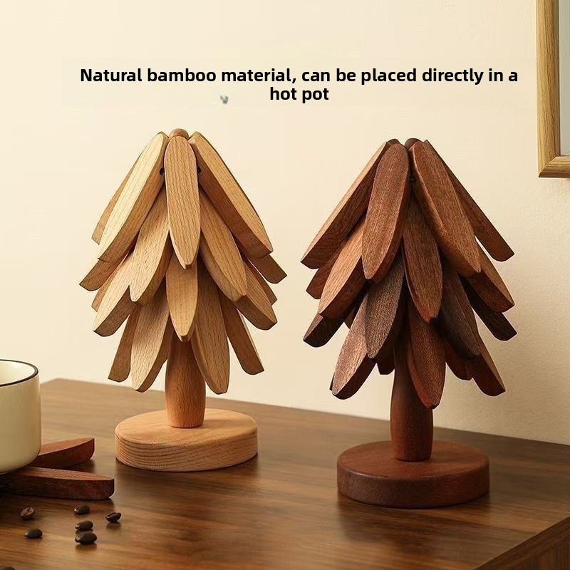 Creative Bamboo Tree Trivet, F - Bamboo Cutlery ulasan dan harga