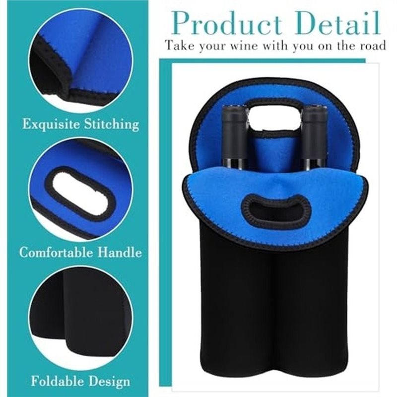 AAAN-Wine Carrier Tote Bags, F - Reusable Bottle ulasan dan harga