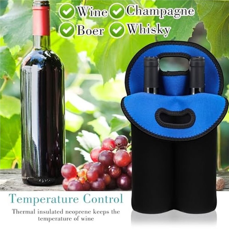 AAAN-Wine Carrier Tote Bags, F - Reusable Bottle ulasan dan harga
