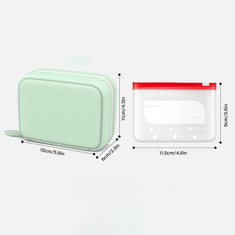 7/14 Pouch Weekly Pill Organiz - Reusable Bag ulasan dan harga