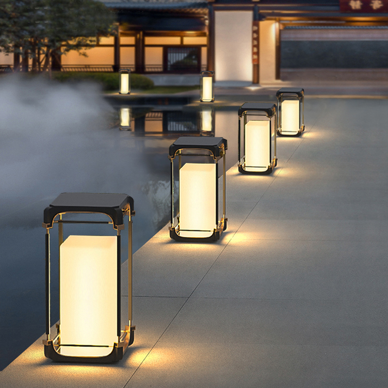 Luminous Floor Lamp Courtyard  - Solar Garden Light ulasan dan harga