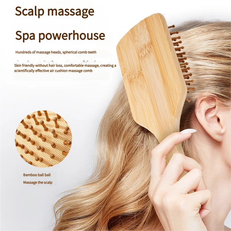 Bamboo Hair Brush Women Stylin - Bamboo Toothbrush ulasan dan harga