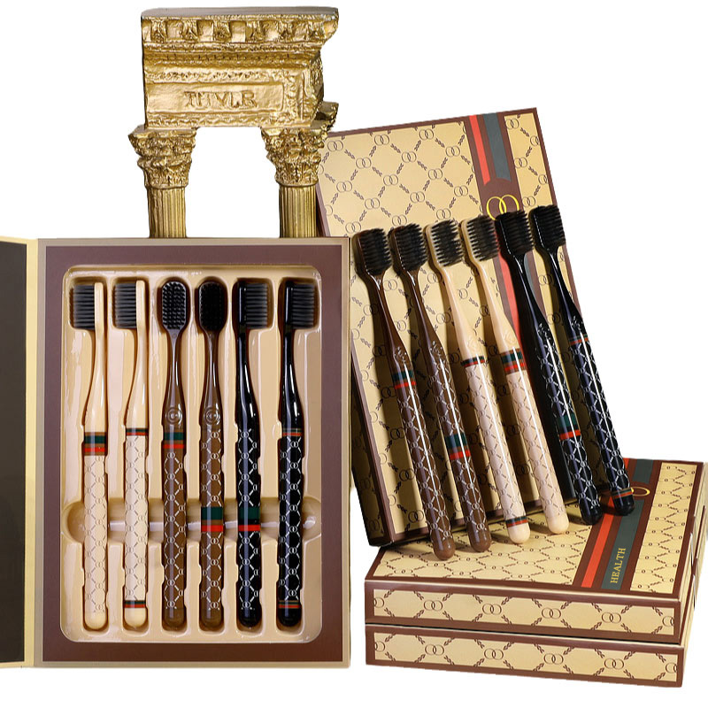 6/box soft hair teeth cleaning - Bamboo Toothbrush ulasan dan harga