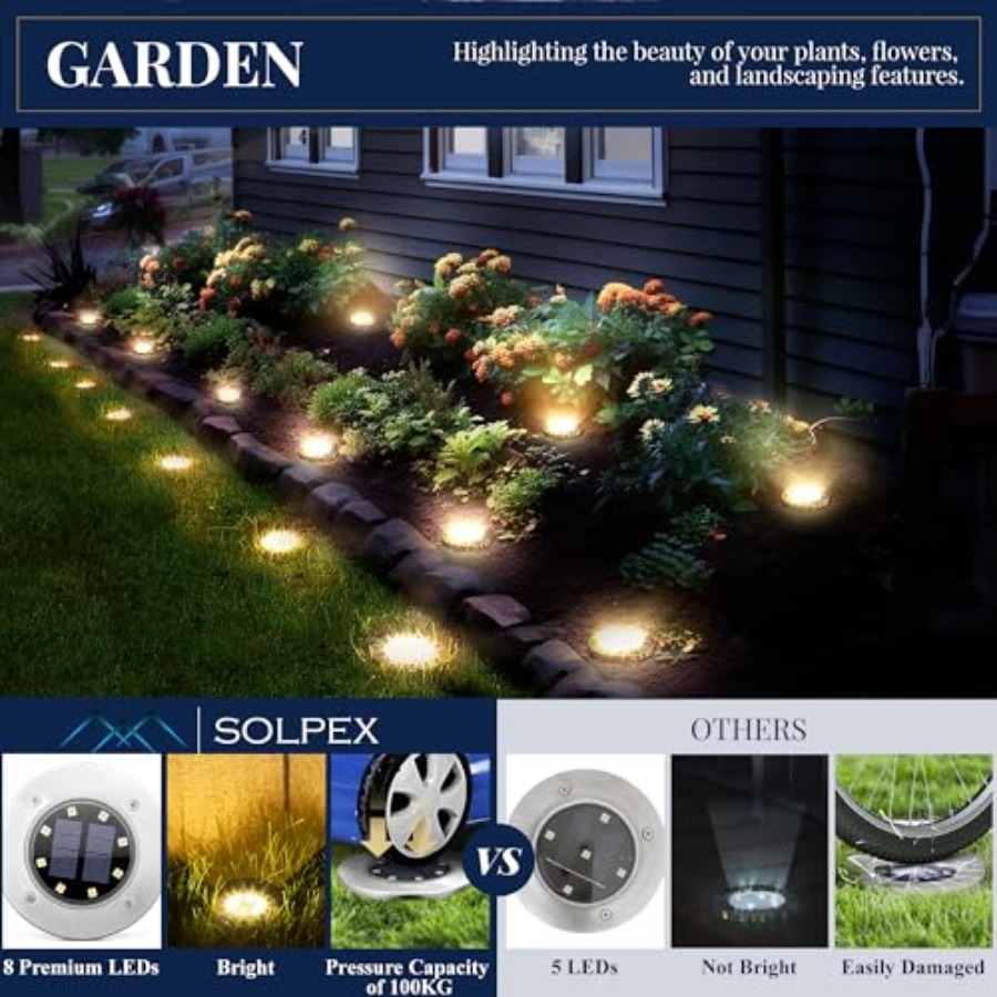 Solar Ground Lights Solar Ligh - Solar Garden Light ulasan dan harga